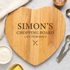 Personalised Name & Message Heart Wooden Chopping Board - Chopping Boards