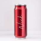 Personalised Large Name 500ml Can Style Bottle - cup