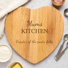 Personalised Mum’s Kitchen Heart Wooden Chopping Board - Chopping Boards