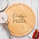 Personalised Name Large Round Wooden Pizza Board - Pizza Boards