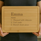 Personalised Name Definition Wooden Chopping Board - Chopping Boards