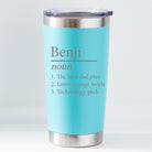 Personalised Name Definition Thermos Insulated Cup - Light Blue - Thermos Water Bottles