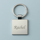 Personalised Name Square Keyring - Key Rings