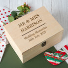 Personalised Wedding Keepsake Box | Custom Engraved Memory Chest