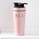 Personalised Initials Protein Shaker Bottle - Pink - Protein Shaker Bottles