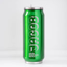Personalised Energise Drink Repeat 500ml Can Style Bottle - cup