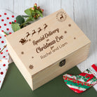 Personalised Christmas Eve Special Delivery Wooden Box - Wooden Keepsake Box