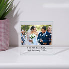 Personalised Photo Glass Square Block - Glass Block