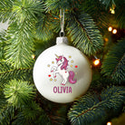 Personalised Unicorn Christmas Bauble - Baubles
