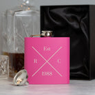 Personalised 6oz Pink Established Hip Flask - Hip Flasks