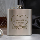Personalised 6oz Silver Maid Of Honour Hip Flask - Hip Flasks