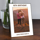 Personalised Silver 4x6 18th Birthday Photo Frame - Photo Frames