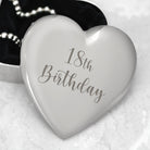 Personalised 18th Birthday Heart Trinket Box - Trinket Box