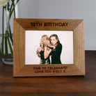 Personalised Wooden 7x5 Landscape 18th Birthday Frame - Photo Frames