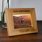 Personalised Wooden 6x4 Landscape 18th Birthday Frame - Photo Frames