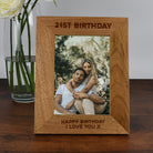 Personalised Wooden 5x7 21st Birthday Frame - Photo Frames