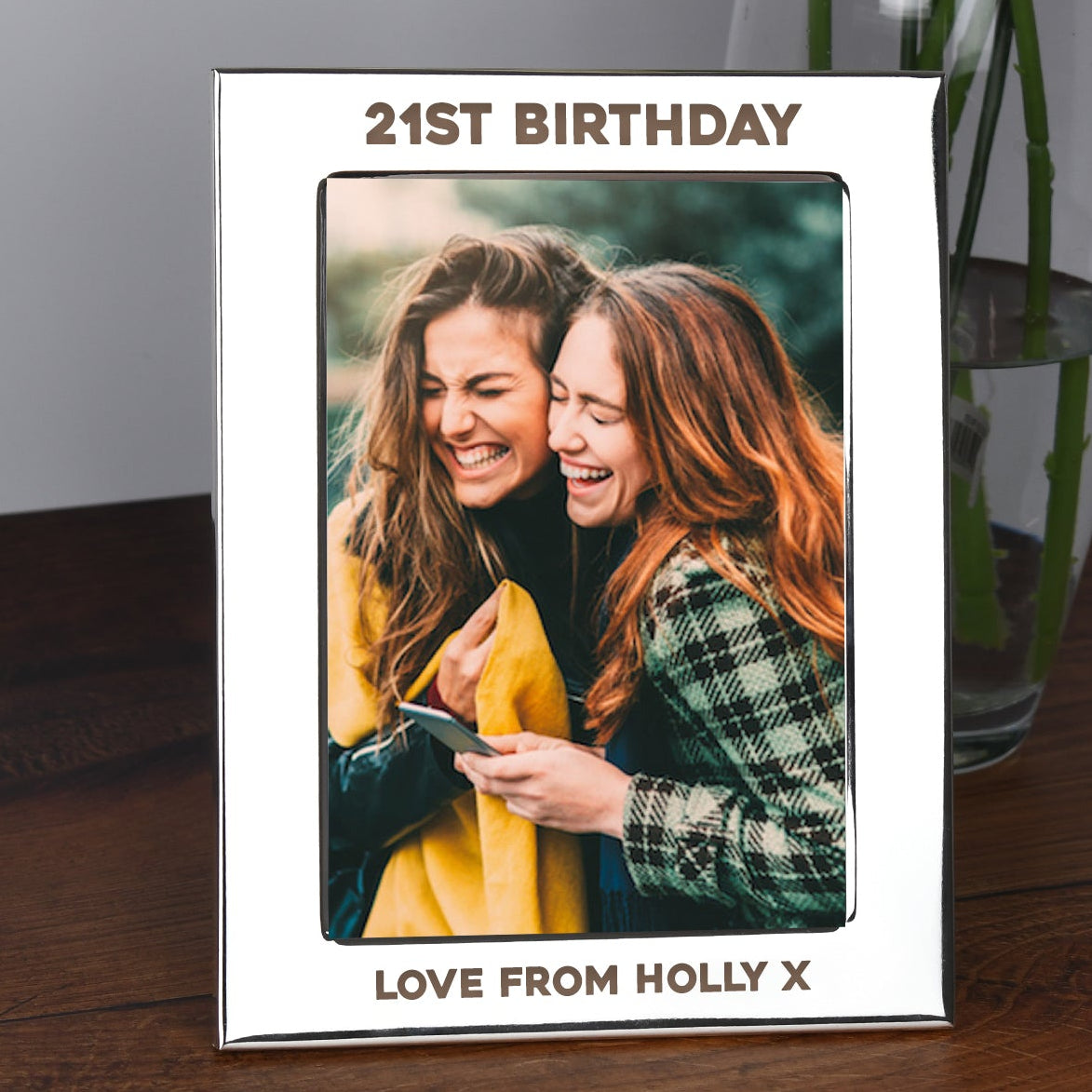 Personalised Silver 5x7 21st Birthday Photo Frame - Photo Frames