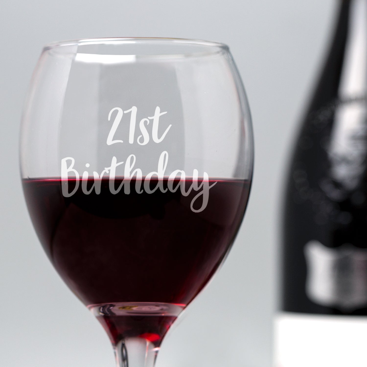 Engraved 21st Birthday 11oz Wine Glass - Wine Glasses