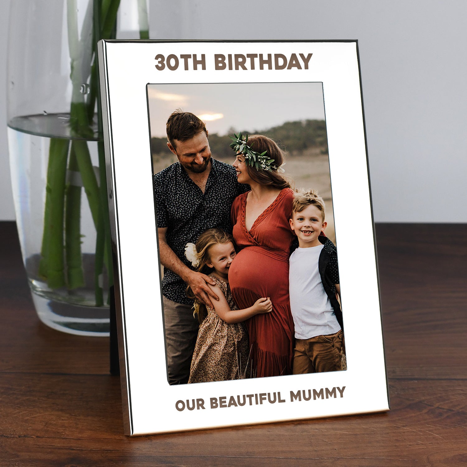 Personalised Silver 4x6 30th Birthday Photo Frame - Photo Frames