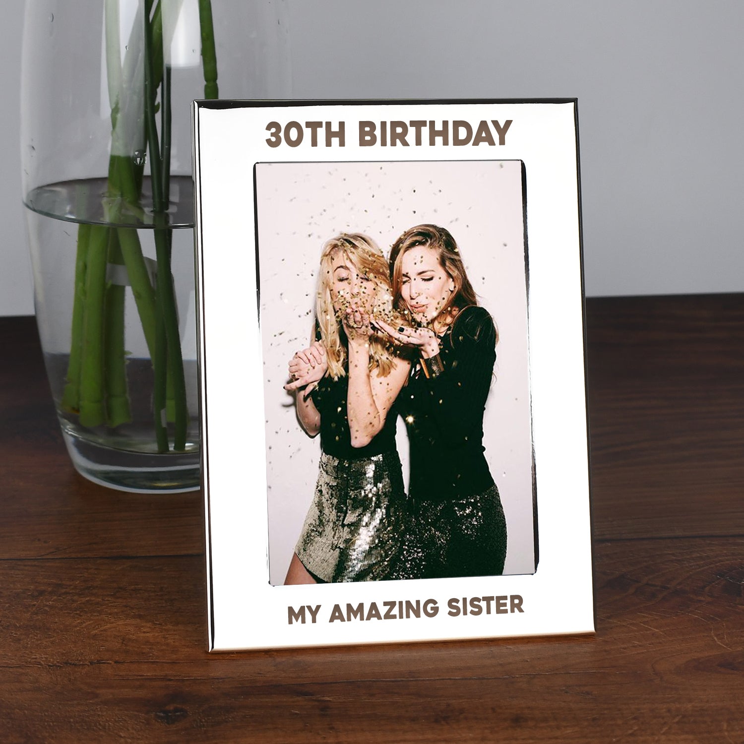 Personalised Silver 4x6 30th Birthday Photo Frame - Photo Frames