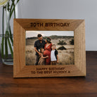 Personalised Wooden 7x5 Landscape 30th Birthday Frame - Photo Frames