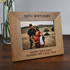 Personalised Wooden 7x5 Landscape 30th Birthday Frame - Photo Frames