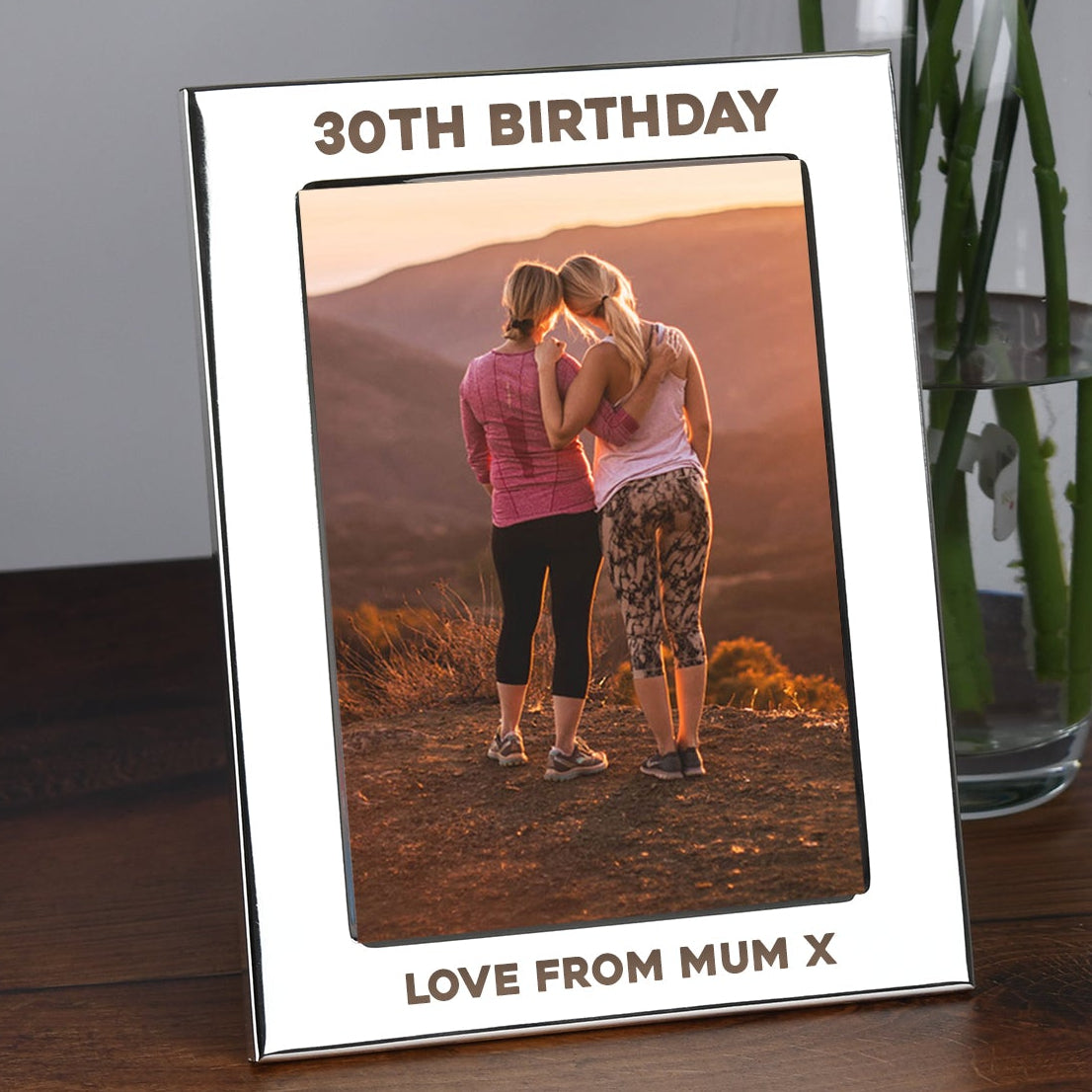 Personalised Silver 5x7 30th Birthday Photo Frame - Photo Frames