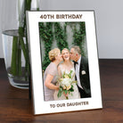 Personalised Silver 4x6 40th Birthday Photo Frame - Photo Frames