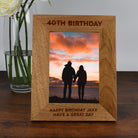 Personalised Wooden 5x7 40th Birthday Frame - Photo Frames