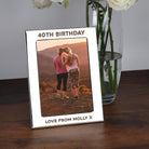 Personalised Silver 5x7 40th Birthday Photo Frame - Photo Frames