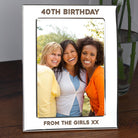 Personalised Silver 5x7 40th Birthday Photo Frame - Photo Frames
