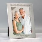 Personalised Silver 50th Wedding Anniversary Photo Frame - Photo Frames