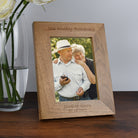 Personalised Wooden 5x7 50th Wedding Anniversary Frame - Photo Frames