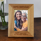 Personalised Wooden 4x6 60th Birthday Frame - Photo Frames