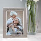 Personalised Silver 60th Wedding Anniversary Photo Frame - Photo Frames