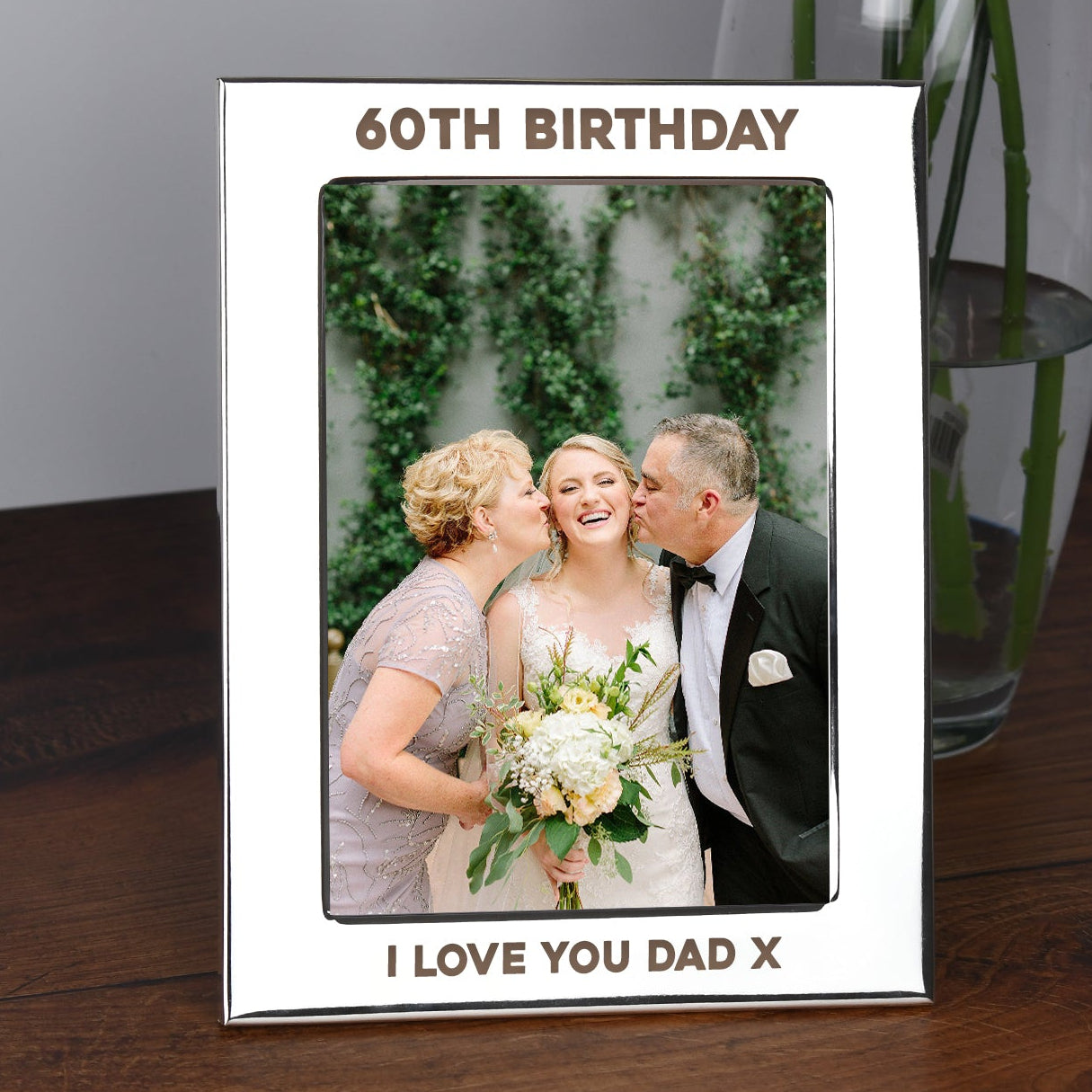 Personalised Silver 5x7 60th Birthday Photo Frame - Photo Frames