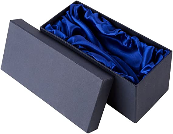 Blue Silk Lined Wine or Flute Presentation Gift Box