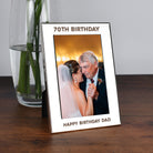 Personalised Silver 4x6 70th Birthday Photo Frame - Photo Frames