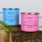 Personalised Adventure Together Enamel Camping Mug Set - Mugs