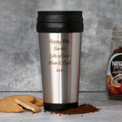 Personalised Any Message Stainless Steel Travel Tumbler - Travel Mugs