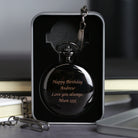 Personalised Message Black Pocket Fob Watch - Pocket Watches
