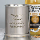 Personalised Message Silver Stainless Steel Tankard - Stainless Steel Tankards