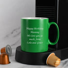 Personalised Any Message Mug - Green - Mugs