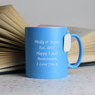 Personalised Any Message Mug - Light Blue - Mugs