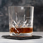 Personalised Established Crystal Panel Glass Tumbler - Glass Tumblers