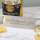 Personalised Best Daddy In The World Silver Bar Blade Bottle Opener - Bar Blades