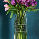 Personalised The Best Mum Glass Bullet Vase - Bullet Vase