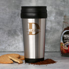 Personalised Initial and Name Stainless Steel Travel Tumbler - Travel Mugs