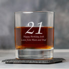 Personalised Age Glass Tumbler - Glass Tumblers