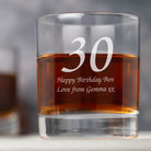 Personalised Age Glass Tumbler - Glass Tumblers
